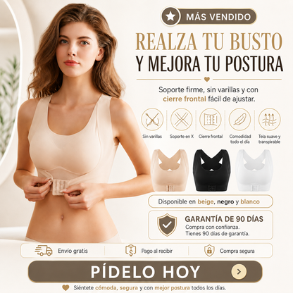 Brasier Corrector de Postura Sin Varillas – Levanta Busto y Máxima Comodidad